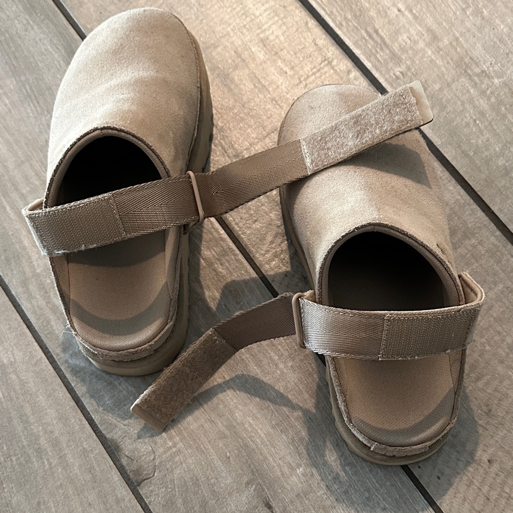 UGG Tan Suede Slippers - Picture 6 of 7